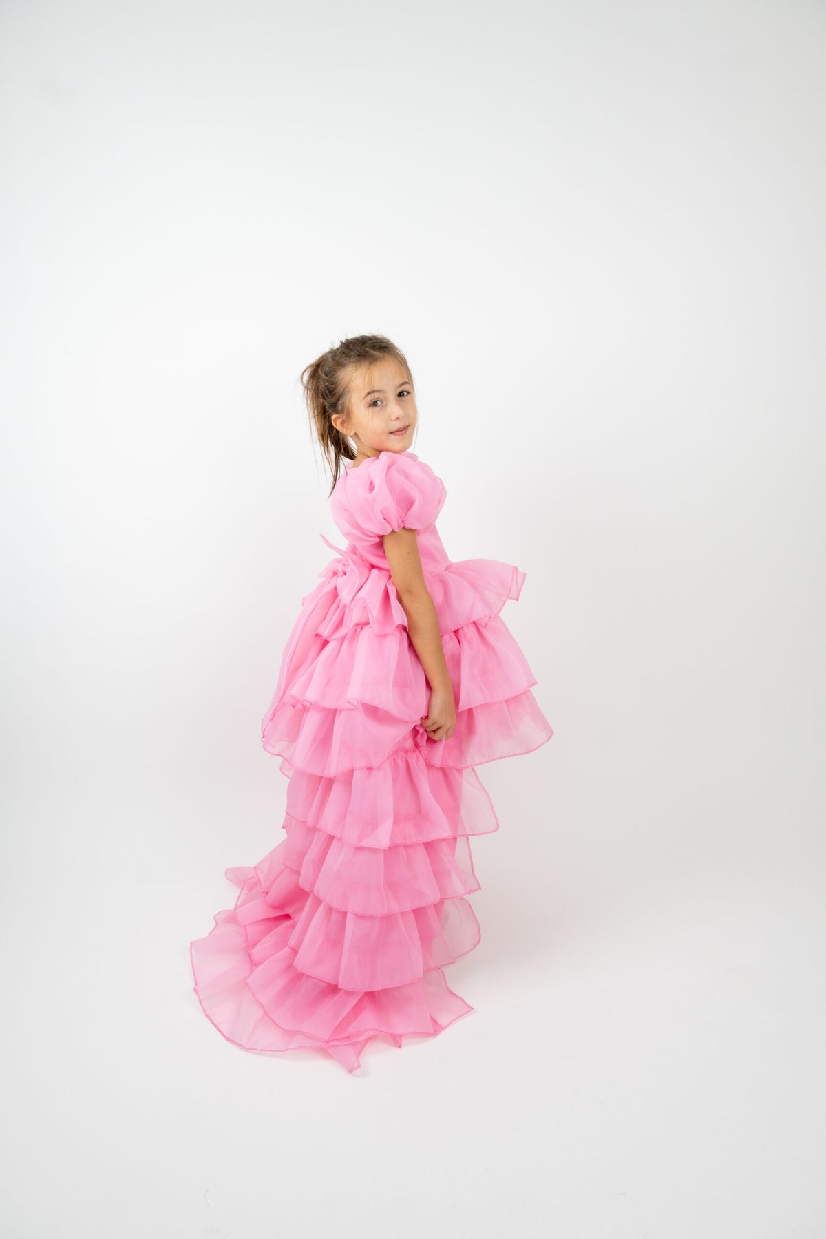 Honey Waves dress — barbie pink detail
