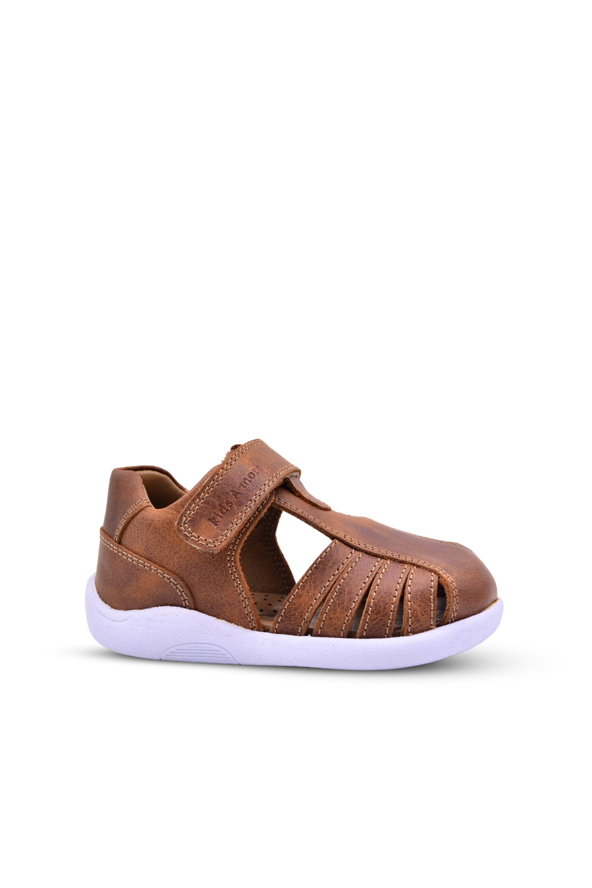 Winco boys' leather sandals — brown