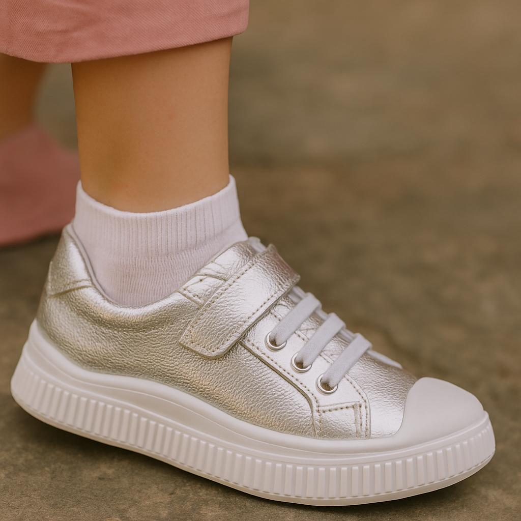 Blair — Girls' Genuine Leather Sneakers