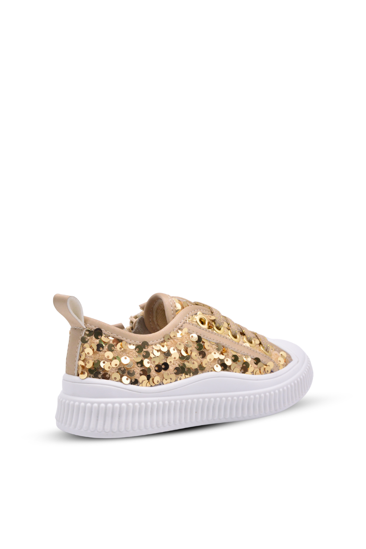 Sweet girls' sequined sneakers – Gold