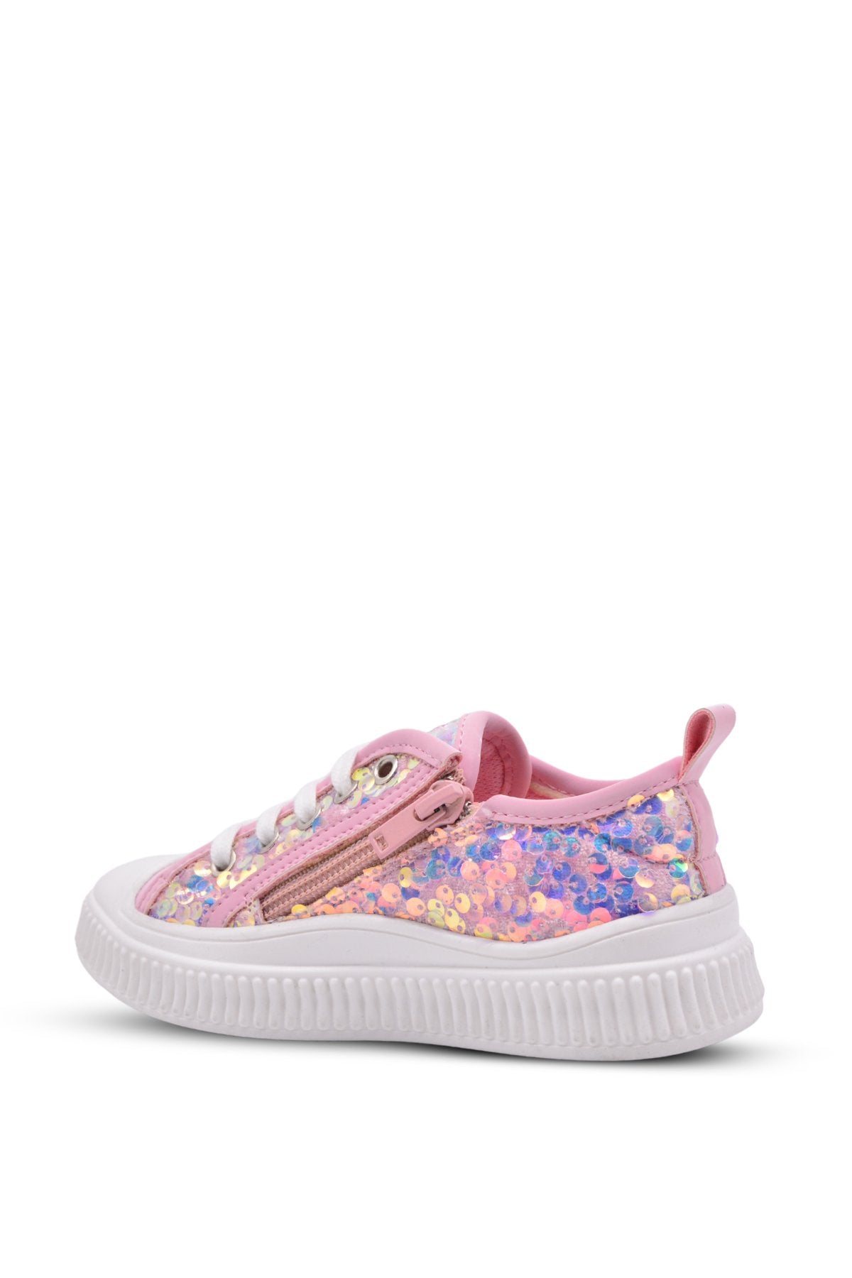 Sweet girls' sequined sneakers – Pink