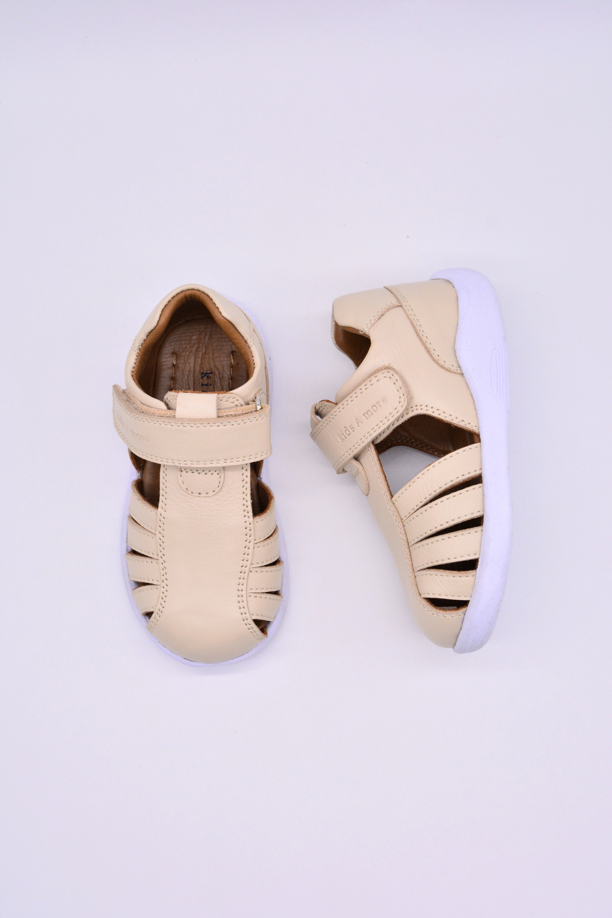 Winco girls' leather sandals – Beige