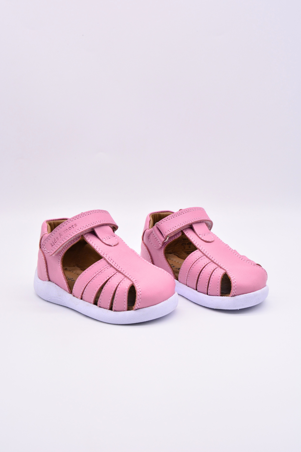 Winco girls' leather sandals – Pink