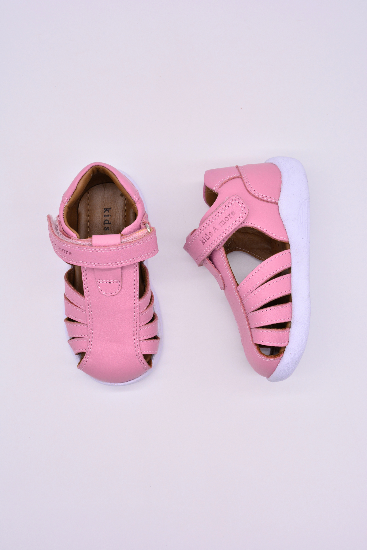 Winco girls' leather sandals – Pink
