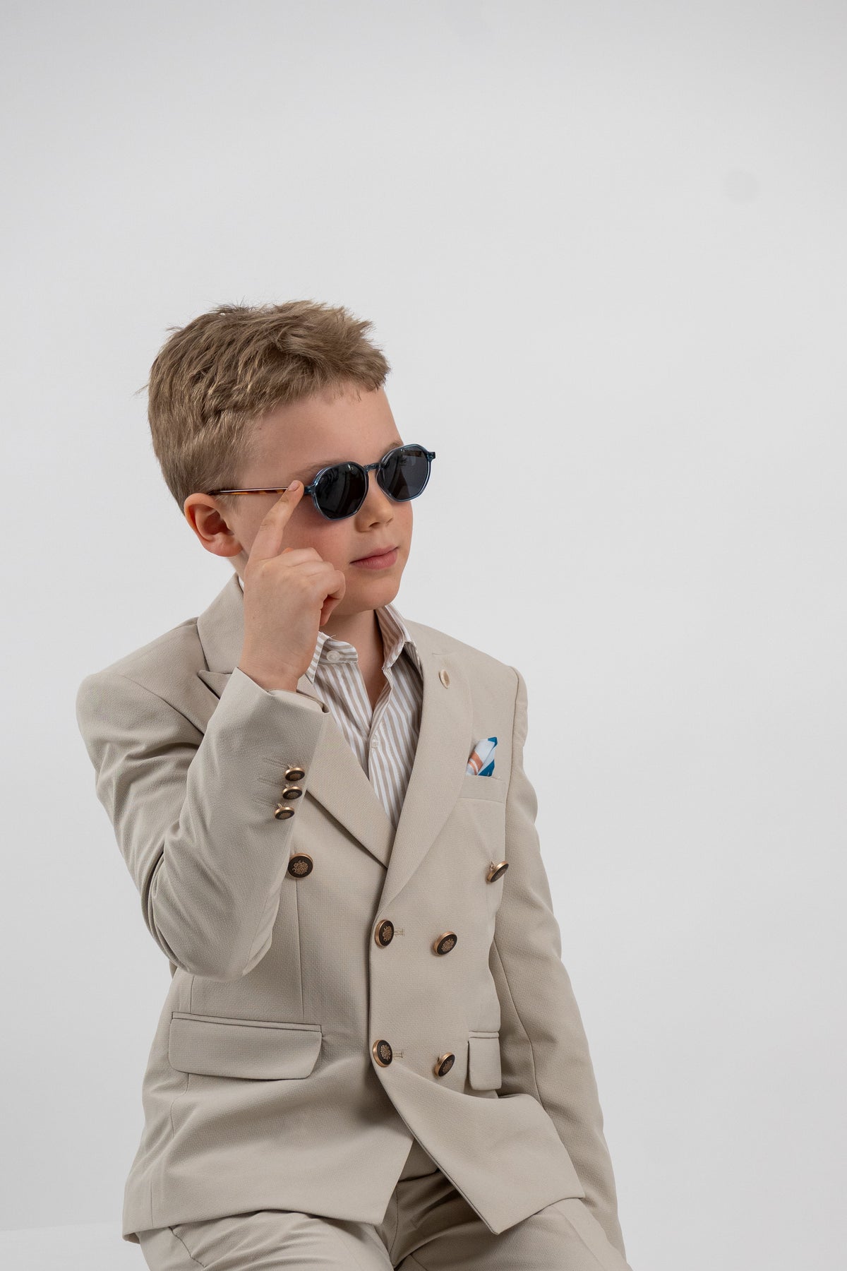 Boys' 3-piece suit with shirt 4021