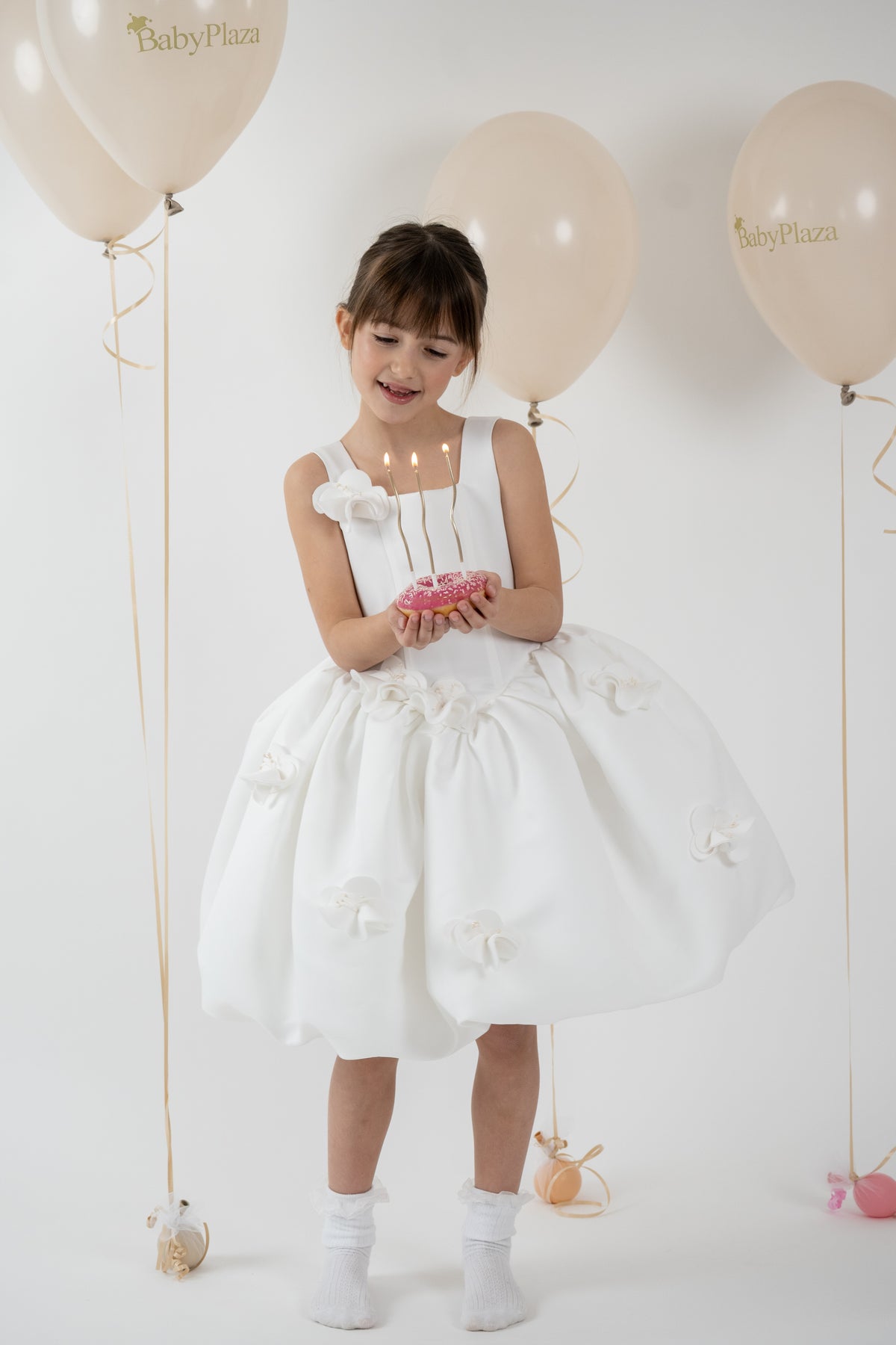 Lady Flower girls' 3D floral princess dress