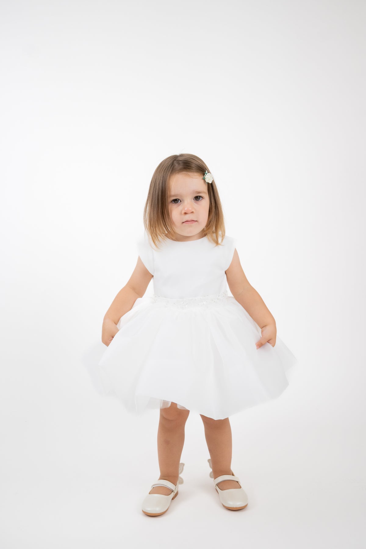 Light as Feather dress — white detail
