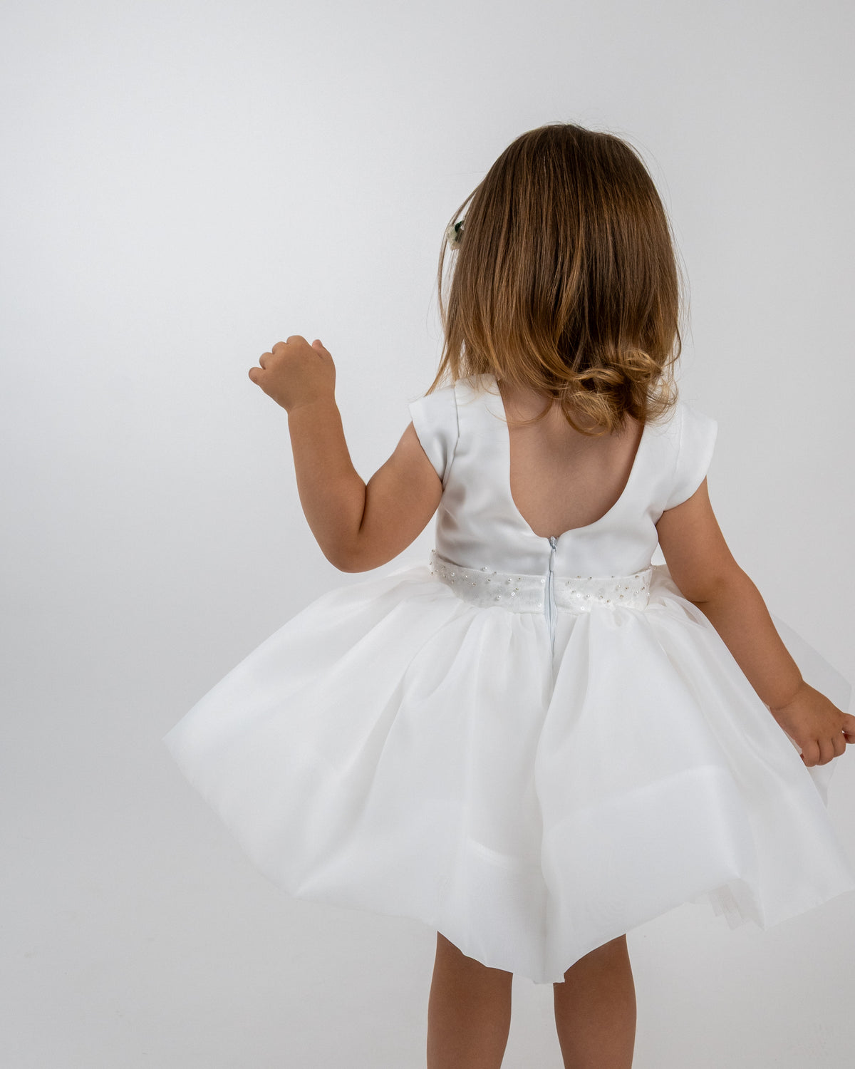 Light as Feather dress — white detail