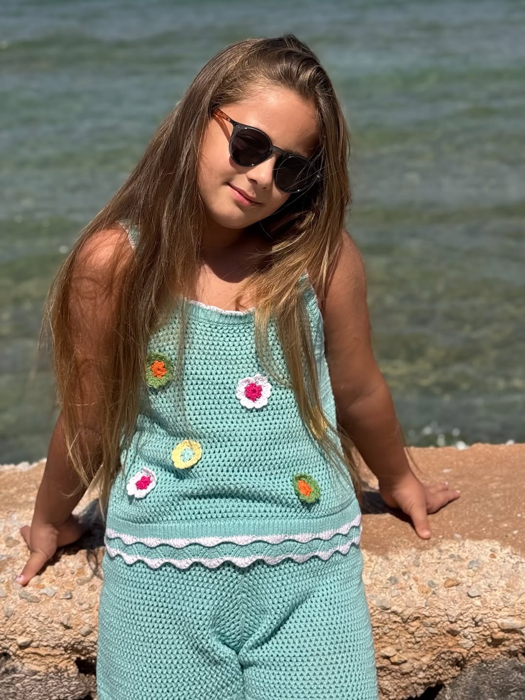 Alpha kids' sunglasses - Indigo amber
