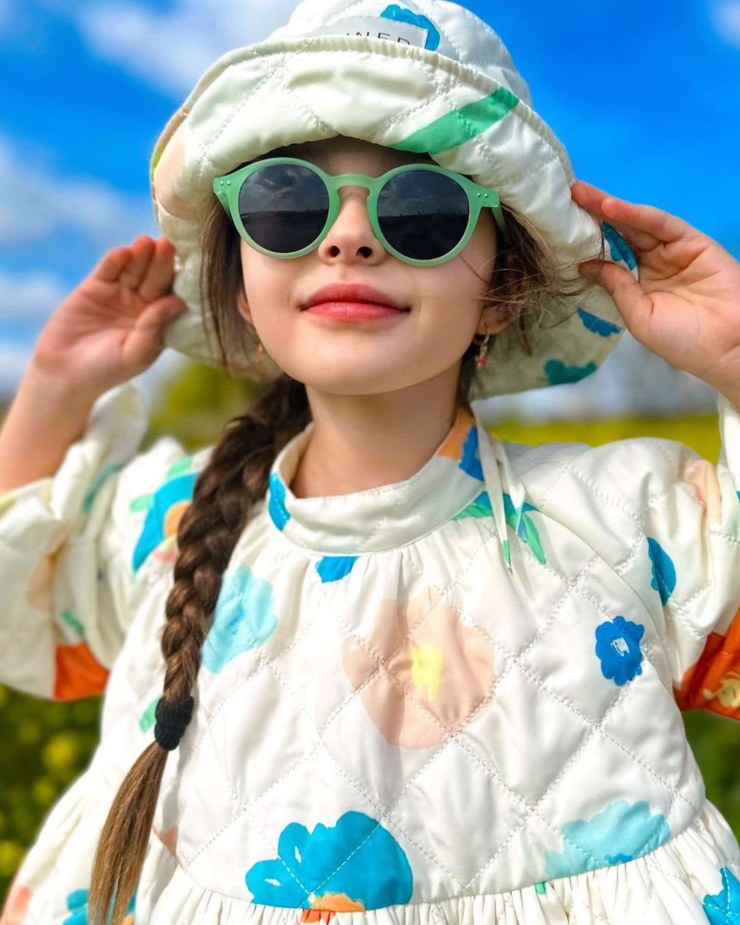 Fox kids' sunglasses - Matte mint