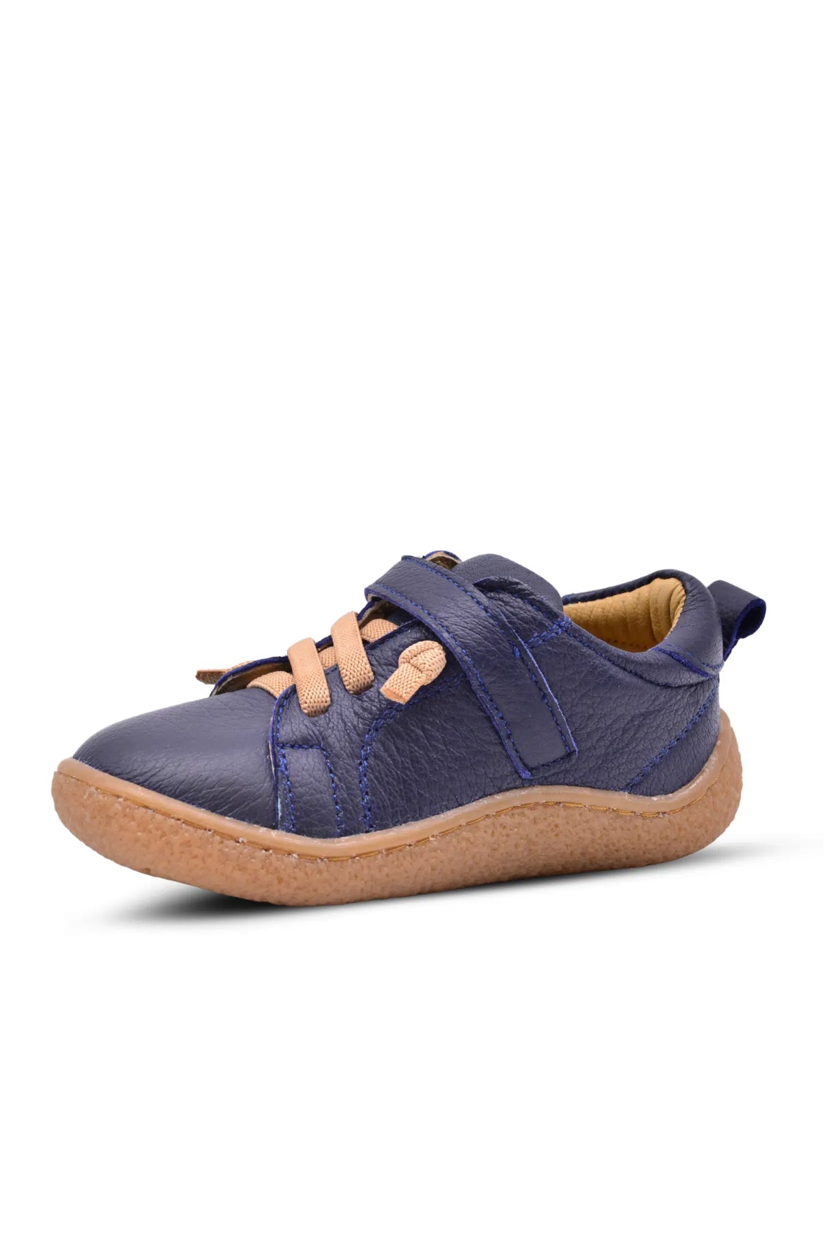 Barefoot boys' leather shoes — navy