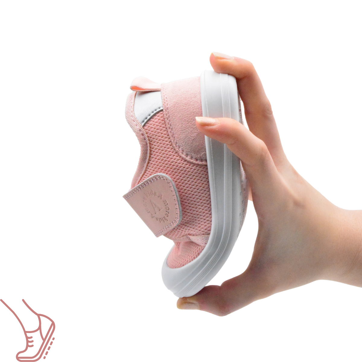 Hugo — Girls' Air-Mesh & Leather Sneakers