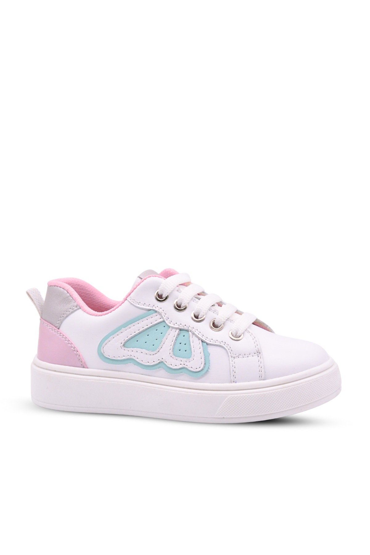 Maria girls' leather sneakers — white