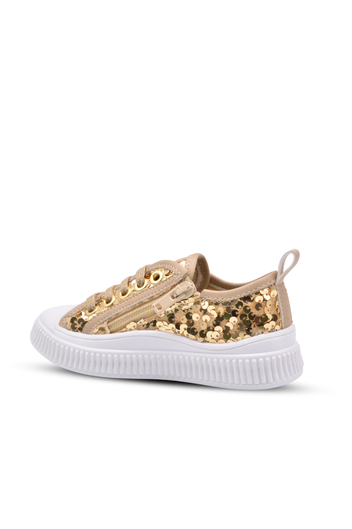 Sweet girls' sequined sneakers – Gold