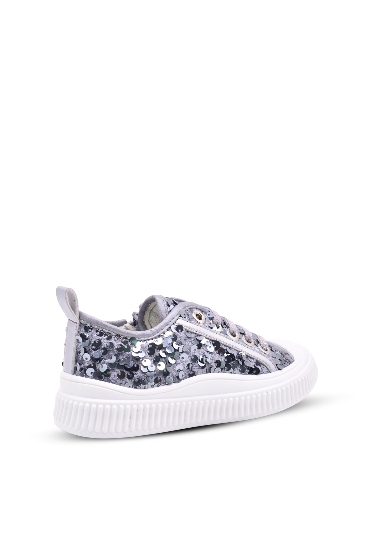 Sweet girls' sequined sneakers – Grey