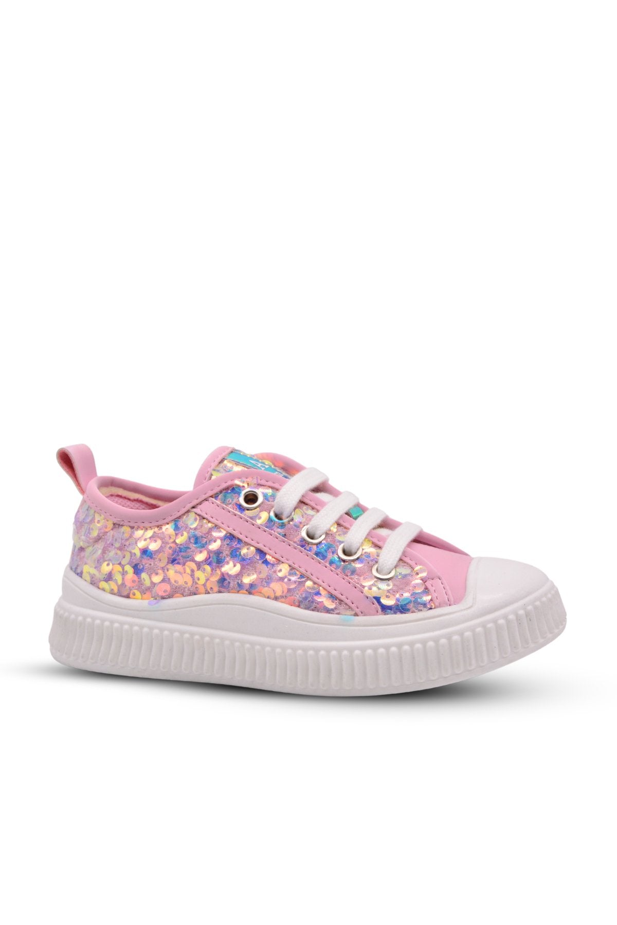 Sweet girls' sequined sneakers – Pink