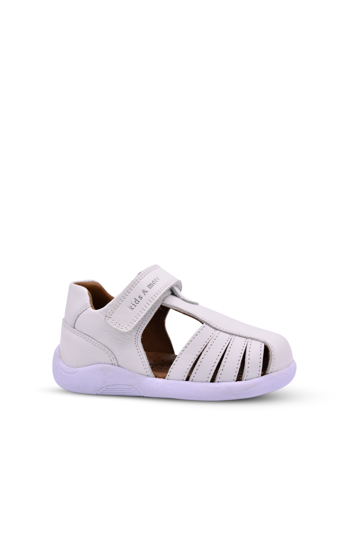 Winco girls' leather sandals – White